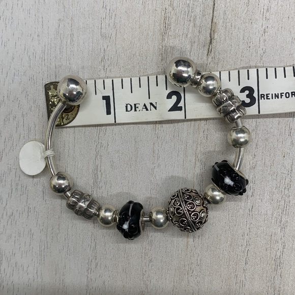 Sterling Silver Cuff Charm Bracelet #Mothers Day - Picture 4 of 4